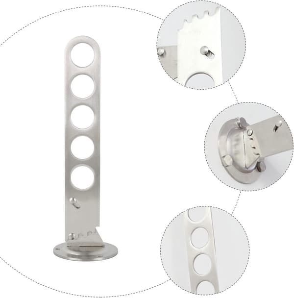 Arm Rod Space Saver Klädplagg Rostfritt Väggmonterat Klädsvängkrokar
