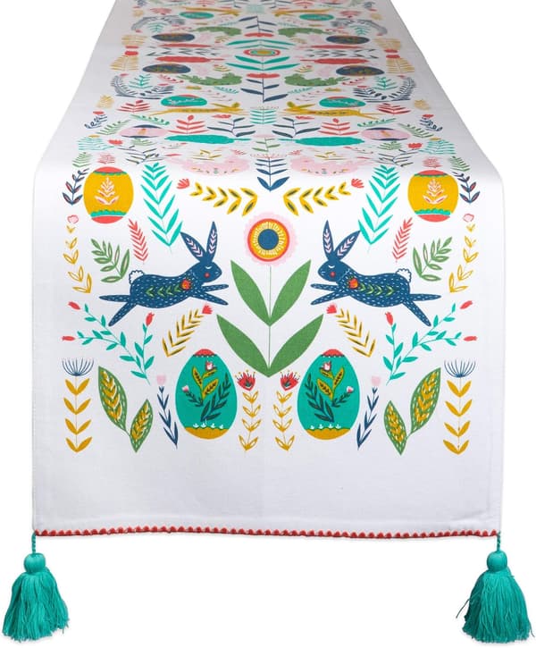 Kjøkkenskjerm, Bomull, Påskfolk, Bordløper, 13x72
