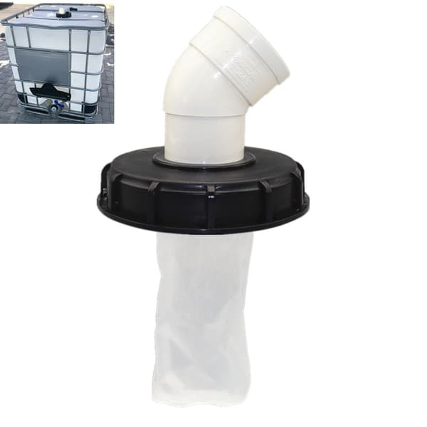 IBC Regnvandsfilterlåg, IBC Lågfilterlåg 163mm / 245mm Filterlåg til
