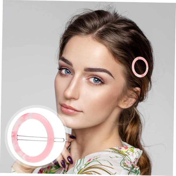 Akryl kortutgivare flickor hårklämmor styling hårnål barrette unik blomdesign