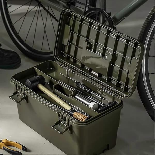 Tool Storage Box, Garden Tool Box, Hardware Storage Set, Plastic Storage Box Waterproof Cargo Box Green Green
