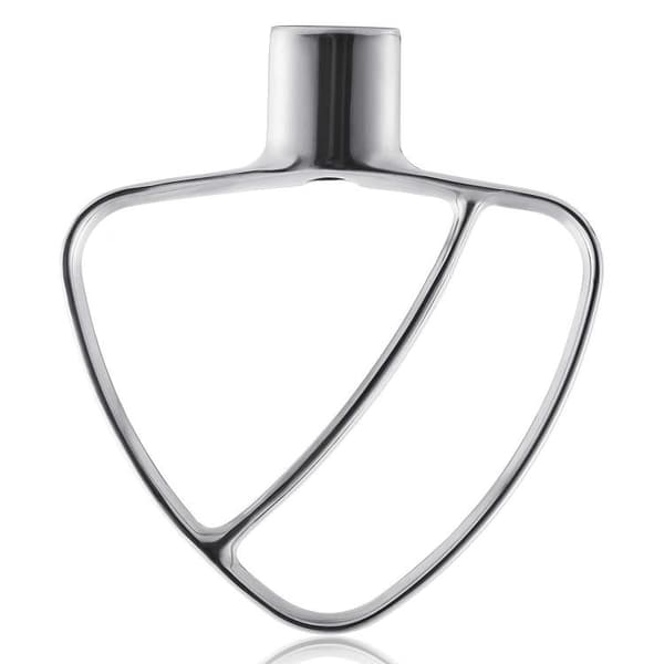 Fladpisker i rustfrit stål til KitchenAid 4,5 og 5 QT køkkenmaskiner