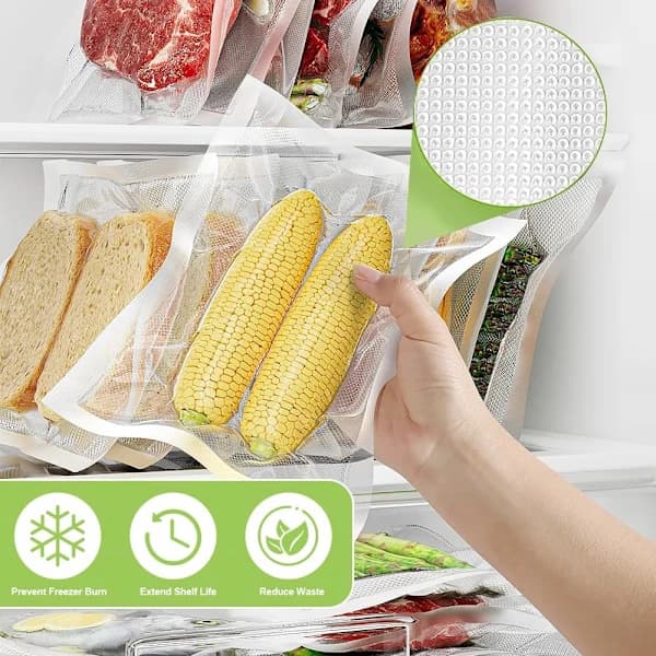Vakuumförseglare för Sous Vide-matlagning, 4-i-1 Enkelt Alternativ, Bevara Mat i Vakuumförpackningar - Vit