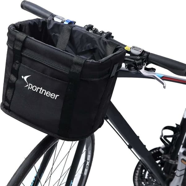 Front Handlebar Bike Basket - Quick Release Bicycle Basket, Versatile, Detachable, Small Pet, Easy to Install Bike Basket