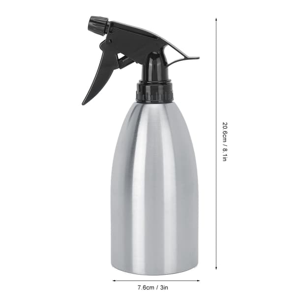500 ml Stainless Steel Gardening Kitchen Watering Spray Bottle Adjustable Nozzle