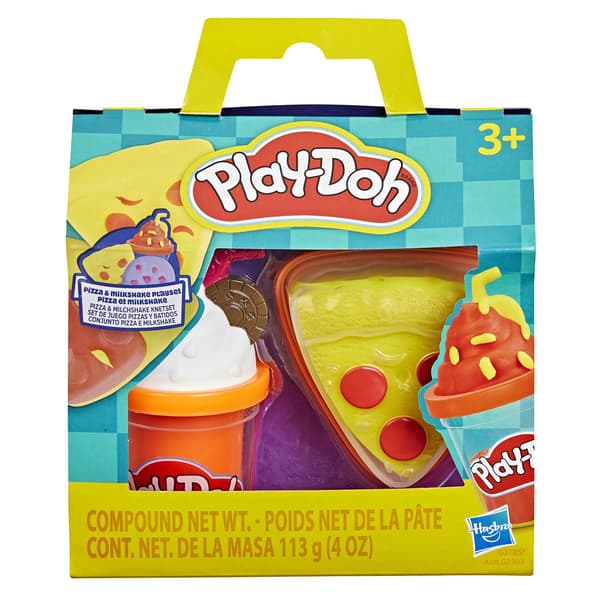 PLAY-DOH Kitchen Creations Pizza og Milkshake legesæt 3 99