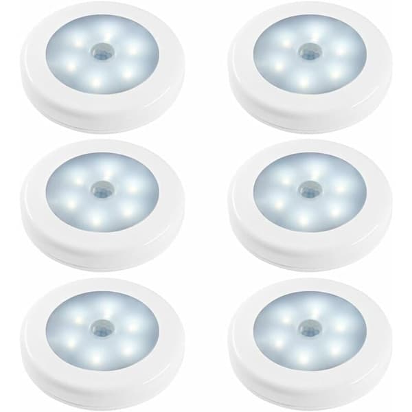 Rörelsesensor Nattlampor 6-pack LED Sovrum Kök Garderob Energiklass A+