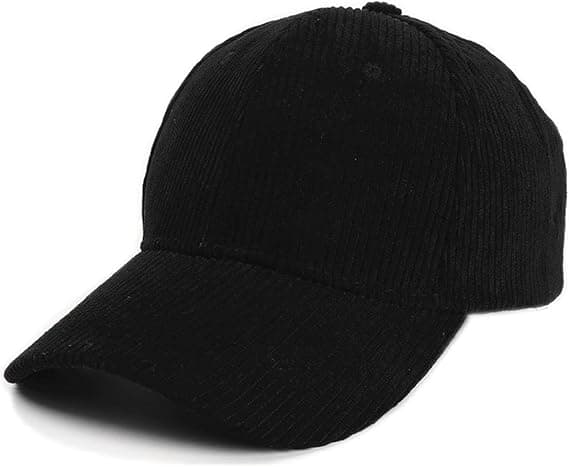 Unisex Corduroy Baseball Cap Justerbar Klassisk Sportkeps Utomhus Solid Caps