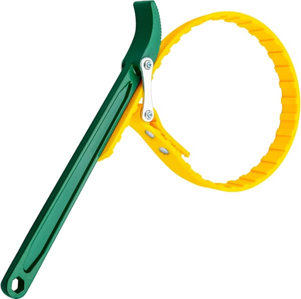 Adjustable Strap Wrench, Oil Filter Wrench, Multifunctional Filter Strap Wrench with 27cm Handle, Removal Tool
