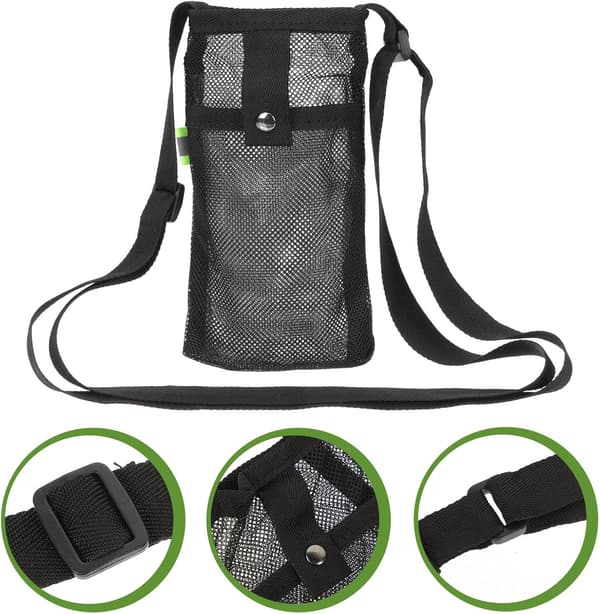Portable Durable Mesh Bottle Holder, Lightweight Foldable Water Bottle Strap