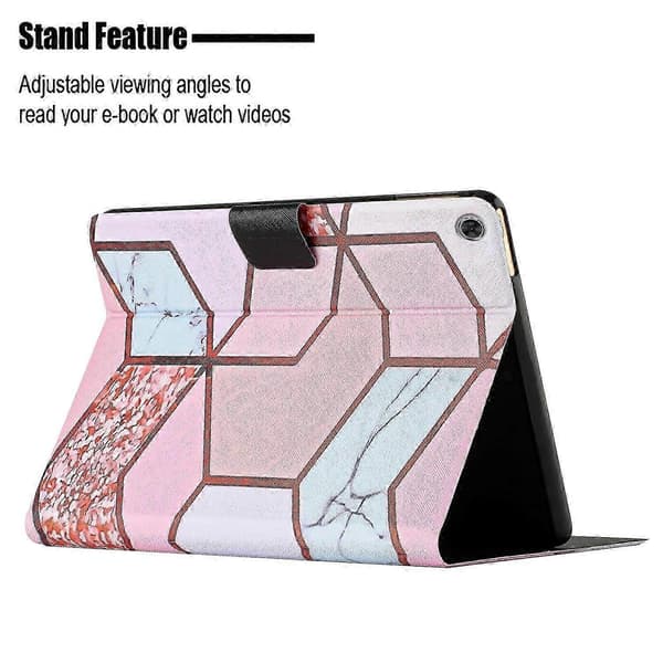 Bedst sælgende tablet-etui kompatibelt med Lenovo M10 Plus Marmormønster Smart læder-tablet-etui (Splicing Marble) Splicing Marble
