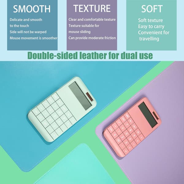 Desk pad, leather desk pad, non-slip large mouse pad waterproof desk protector