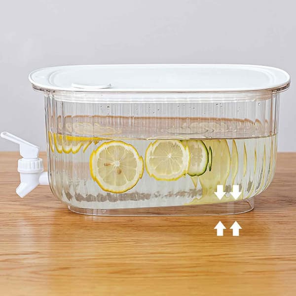 Dryckesdispenser, 4L kall kanna med kran för kylskåp