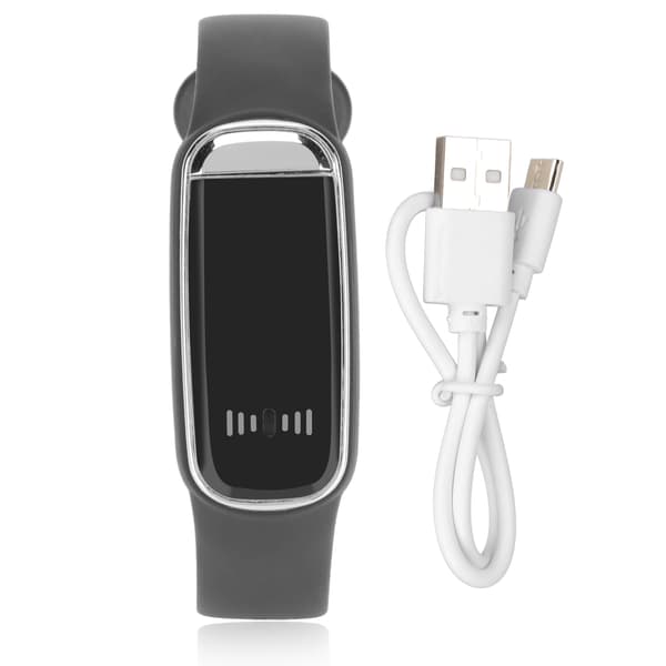 Digitalt ur LED-display 12/24 timer Genopladeligt Stilrent Elektronisk Armbåndsur til Mænd Kvinder Sort