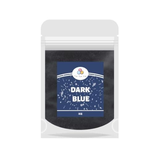 Tie-Dye & Tekstilmalingssæt DIY Håndværkssæt 34 Farver (Mørkeblå) Dark Blue
