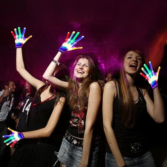 LED-handskar för barn, tonåringar och vuxna, leksaker för 3-13 år och uppåt