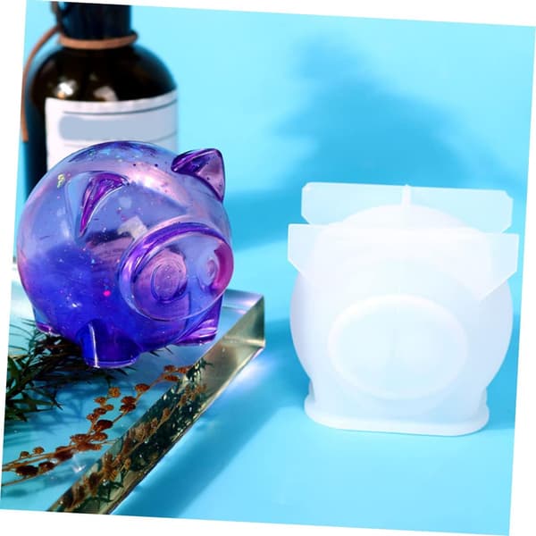 DIY Silikon Grisformet Pynteform Håndlaget Harpiks Støpeform