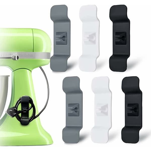 Set of 6 Cable Organizers, Cable Management Winder, Cord Winder, Cable Holder Winder for Kitchen Appliances, Practical Kitchen Helper