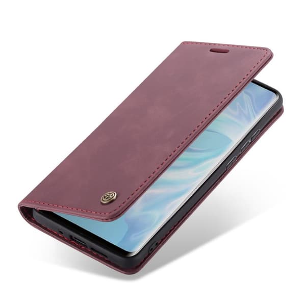 CASEME Huawei P30 Pro Retro Läderfodral - Lila