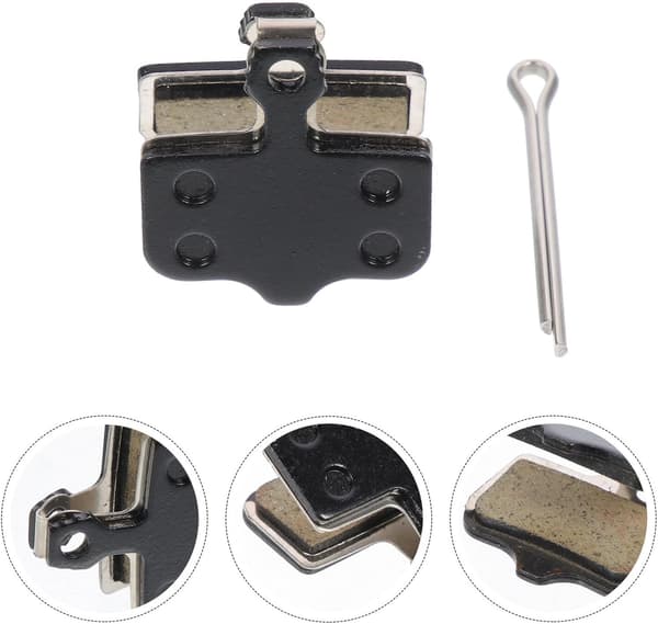 Mountain Bike Disc Brake Pads Semi-Metallic Resin High Performance Silent Replacement Brake Pads
