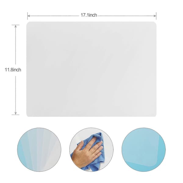 Transparent Placemat Washable Placemat for Kitchen Placemat (8 pcs) (FMY)