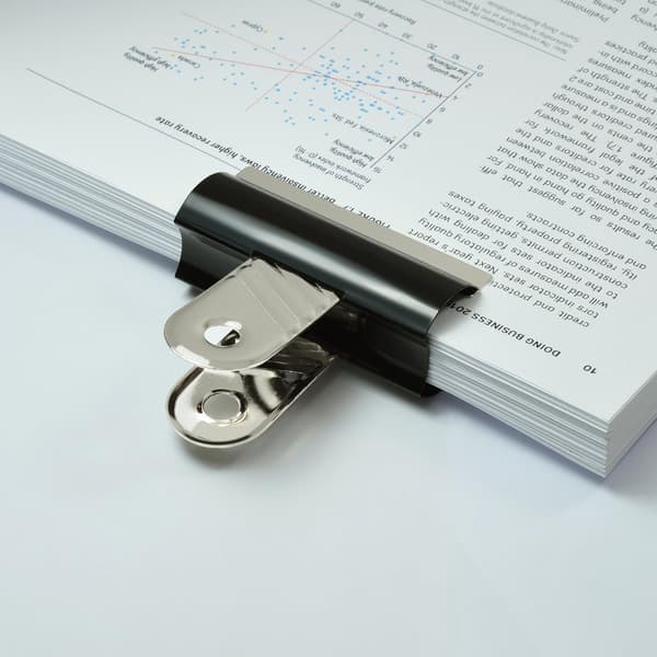 70 mm binders, svart, 10-pakning