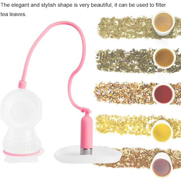 Teabag, (Rose) Silicone Innovative Plunger Shaped Teabag