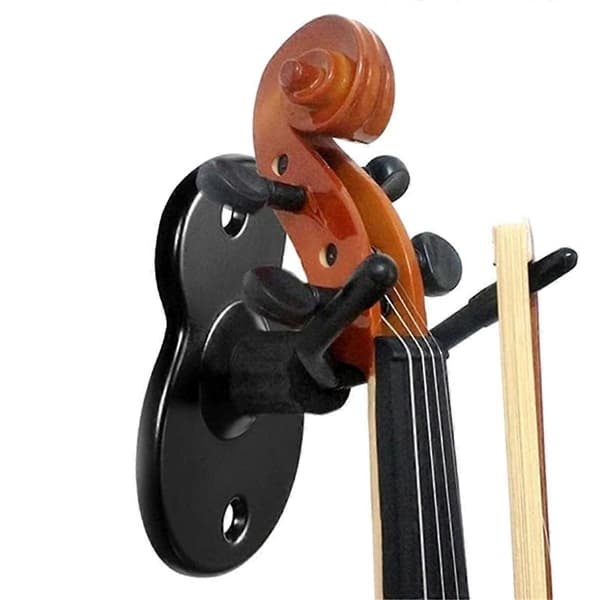 3 Pcs Violin Wall Mount Hanger with Bow Hook Violin Stand for Violin and Viola