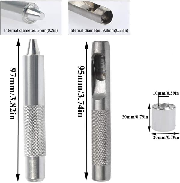 Øjesæt, 100 sæt øjer 10 mm Eyelets_xx