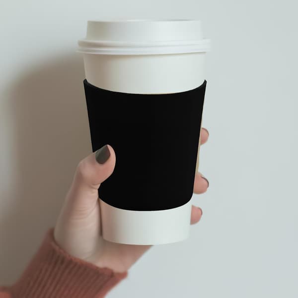 Reusable Coffee Cup Holders Insulated Neoprene Drink Cup Sleeves 2-Pack
