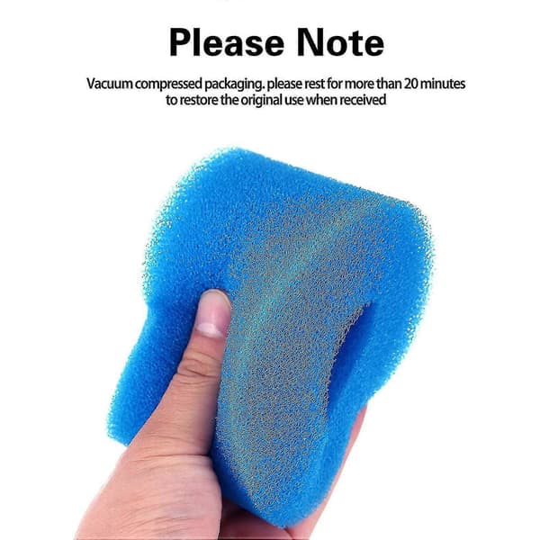 18 stk. Kompatible Pure Spa Genanvendelige Vaskbare Skumfiltre til Boblebad S1 Type-b