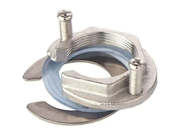 Stainless Steel Kitchen Faucet Fixing Nut, 32mm Single Hole Open Joint with Rubber Gasket for Secure Fixing
