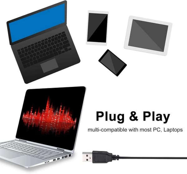 (13*10*15cm) USB-mikrofon, omnidirektionel kondensator PC-mikrofon