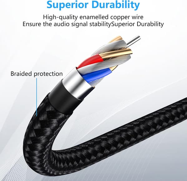 USB C til 3,5 mm Aux-kabel, USB C til Aux-jackstik kabel til biltelefon, lydjackadapter kompatibel med Samsung Galaxy S22 S21 S20 Note 20/10+ A73 A53,