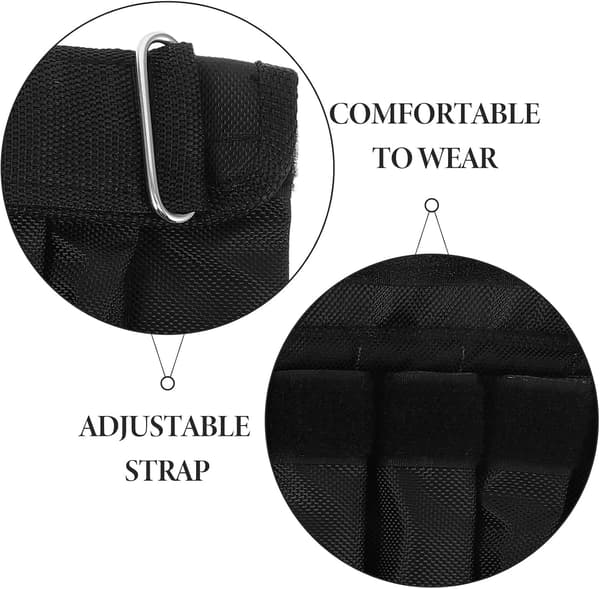 Adjustable Oxford Fabric Wristbands with Weights 2 pcs 5 kg Steel Plate