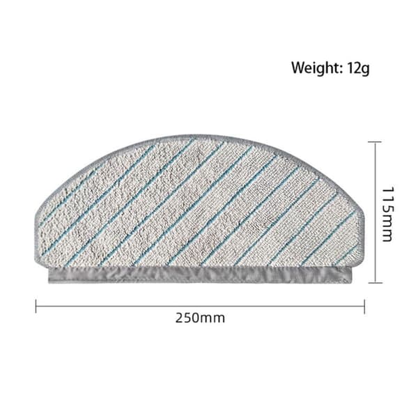 2X til T10 Plus + Genanvendelige Hårdgulvsekspert Kompatible Mikrofiber Bløde Moppepuder Støvsugertilbehør Erstatning
