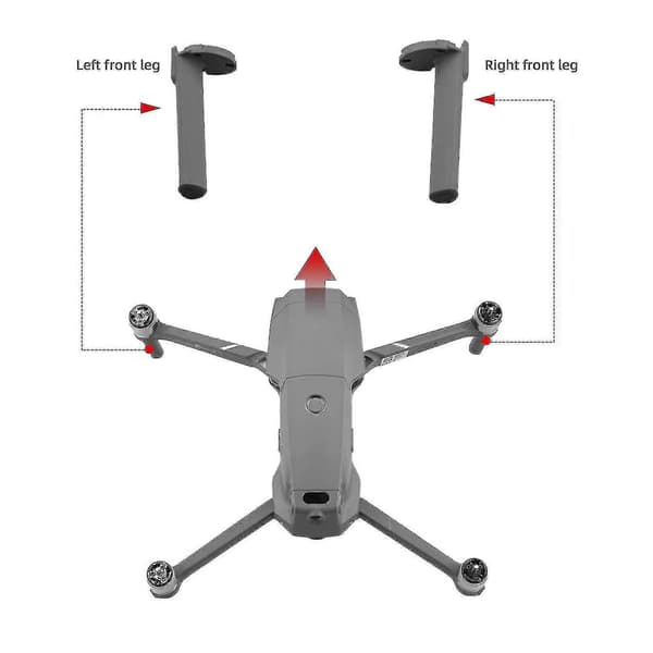 Vänster / Höger Landningsställ Kompatibelt För Dji- Mavic 2 Pro Professionella Reservdelar - Vänster Vänster Och Höger [DB]