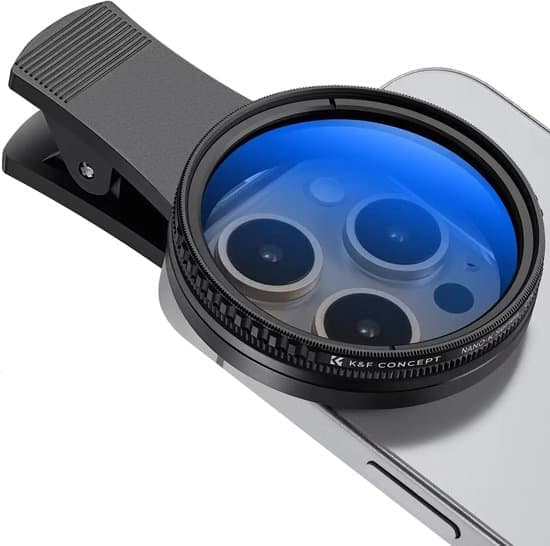 Polarizing Phone Lens 52mm Clip-on Reduces Reflections Improves Colors Smartphones [Ho]