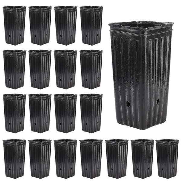20-pack Tall Tree Nursery Pots for Indoor and Outdoor Gardening - Premium Thickened Deep Nursery