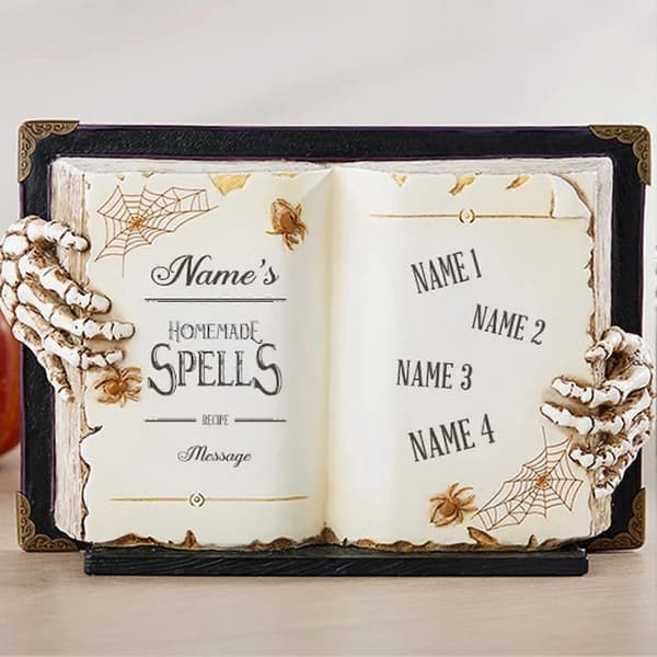 Halloween Book Model Figurine Durable Resin Horror Halloween Ornament