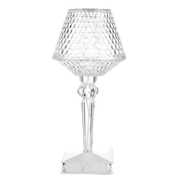16 farver Touch Krystal Bordlampe USB Dæmpbar Romantisk Sengelampe Dekorativ Skrivebordslampe til Restaurant Bar