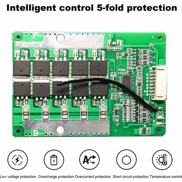 6S 24V 50A Lithium Battery Protection Board with Power Battery Balance/Upgrade PCB BMS Protection Board