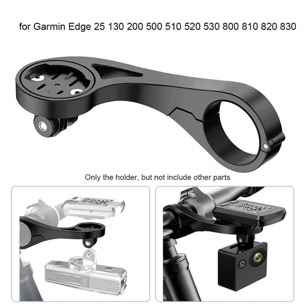 Eksternt monteringssæt til Garmin Edge GPS cykelcomputer/actionkamera/cykellygte - Perfekt