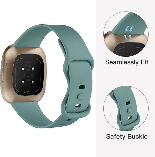 6-pak armbånd til Fitbit Versa 3/4/Sense: Bløde sportsarmbånd