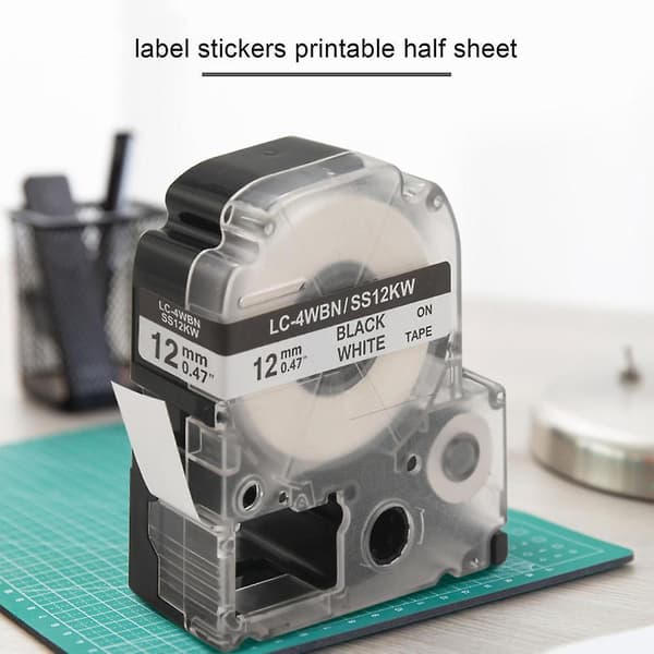 5-pak Erstatnings-4wbn Lc-4wbn9(ss12kw) Etikettebånd til Labelworks