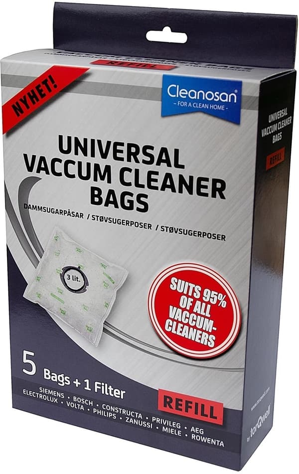 Cleanosan Refill støvsugerposer 5-pak 350