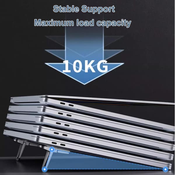 Keyboard Holder, 2 Pcs Self-Adhesive Adjustable Laptop Stand Foldable Invisible Keyboard Holder for Computer Inclined Mini Laptop Stand