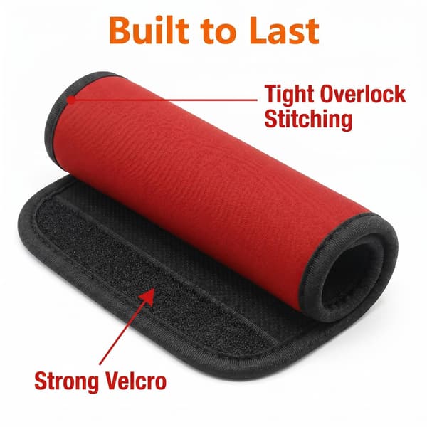 Personalized Name Luggage Handle Wrap, Durable Single Letter Handle Cover, Easy to Install Suitcase Grip