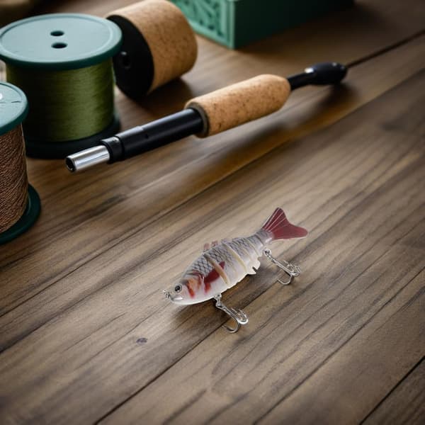 10 Pcs 10cm Bionic Multi-Jointed Swimming Lures, Hard Topwater Baits for Bass and Trout