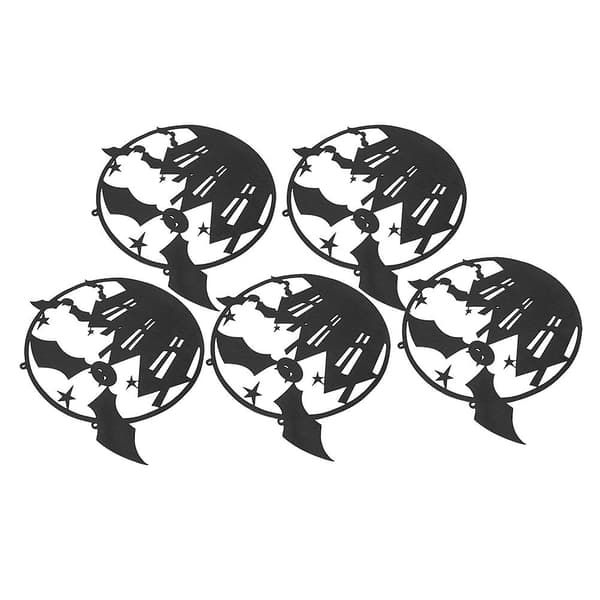 5-pakning Halloween dørveggdekor Feelscape